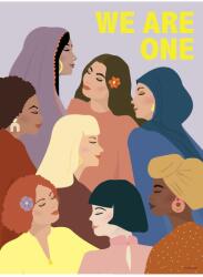 Vissevasse Poster We Are One 50x70 cm 99KK-DEU0GN_MLC (F.2021.097.L)