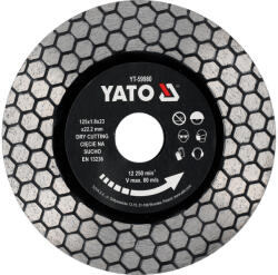 TOYA YT-59980 Gyémánt vágó és csiszolókorong vágógépre porceláncsempékhez és gránitlapokhoz 125 mm (YT-59980)