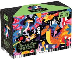 Mudpuppy Puzzle Sárkányok - világít a sötétben 100 darabos (DDCHB7904ROZ)