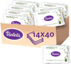 Violeta nedves toalettpapír, kamillás (14x40 db)
