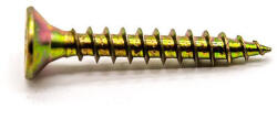 VISIMPEX Süllyesztett fejű faforgácslap csavar PZ, sárga 3, 0 x 20 mm (001-001-001-012)