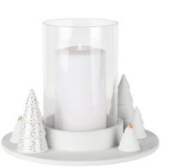  TANNEN gyertyatartó porcelánból és üvegből