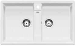 BLANCO ZIA 9 silgránit mosogatótálca, dugókiemelő nélkül (FEHÉR)