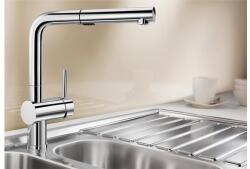 BLANCO LINUS -S kihúzható fejes csaptelep, króm