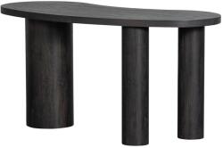 WOOOD Sötétbarna konzolasztal borovi fenyő dekorral 70x150 cm Maan - WOOOD