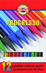 KOH-I-NOOR Progresso Woodless Coloured Pencils Комплект цветни моливи 12 бр (8756012007PZ)