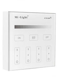 MiBOXER / Mi-Light Vezeték nélküli , elemes, fali , érintős , vezérlőpult, egyszínű fényforráshoz, 4 zónás , Miboxer (Mi-Light) , B1 (B1)