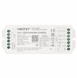 MiBOXER / Mi-Light Univerzális csoport (zóna) vezérlő , 5in1 , Monokróm /CCT /RGB /RGBW /RGB-CCT , dimmelhető , group control , SMART , Max 20A , RF , Miboxer (Mi-Light) , PR5 (PR5)