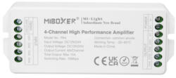 MiBOXER / Mi-Light Jelerősítő , Monokróm/RGB/RGBW szalagokhoz , 180 Watt , 4 csatorna , 4x6 Amper , Miboxer (Mi-Light) , PA4 (PA4)