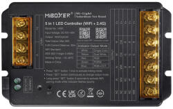 MiBOXER / Mi-Light Univerzális csoport (zóna) vezérlő , 5in1 , RGB/RGBW/RGB-CCT , dimmelhető , group control , wifi , 2.4GHz , TUYA , SMART , Miboxer (Mi-Light) , HW5 (HW5)
