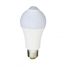 OPTONICA LED lámpa , égő , mozgásérzékelővel , E27 foglalat , 7W , hideg fehér (1710)