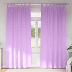 vidaXL Fekete Függöny Gyűrűkkel 2 pcs Lila 245 x 140 cm Poliészter (4107601)