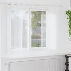 vidaXL Voile Függöny függönyökkel 2 pcs Fehér 175 x 140 cm Poliészter (4107983)