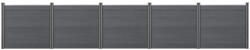 Wohnen WPC kerítéselem szürke kerítéspanel 165x770 cm prémium, extra hosszú WPC kerítés