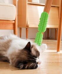 DKM Karmolókefe macskáknak, zöld, szilikon (SZR1ZI)