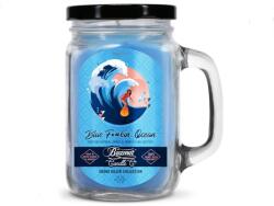 Beamer Candle Smoke Killer illatgyertya üvegedényben, füllel és fém kupakkal - Blue Fkin’ Ocean - nagy (BC-7358)