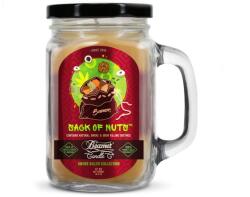 Beamer Candle Smoke Killer illatgyertya üvegedényben, füllel és fém kupakkal - Sack of Nuts - nagy (BC-7384)