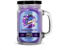 Beamer Candle Smoke Killer illatgyertya üvegedényben, füllel és fém kupakkal - Blueberry High Pie - nagy (BC-7359)