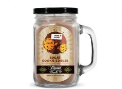 Beamer Candle Smoke Killer illatgyertya üvegedényben, füllel és fém kupakkal - Sugar Cookie Edibles - nagy (BC-7387)
