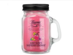 Beamer Candle Smoke Killer illatgyertya üvegedényben, füllel és fém kupakkal - Aunt Suzie’s Raspberry Lemonade - kicsi (BC-7436)
