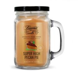 Beamer Candle Smoke Killer illatgyertya üvegedényben, füllel és fém kupakkal - Super High Pecan Pie - nagy (BC-7400)