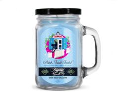 Beamer Candle Smoke Killer illatgyertya üvegedényben, füllel és fém kupakkal - Ahhh, That’s Fresh! - nagy (BC-7356)