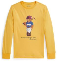 Ralph Lauren gyerek pamut hosszú ujjú felső - sárga 140-149