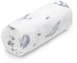 T-tomi prémium minőségű BIO muszlin textil fürdőlepedő, Bálna