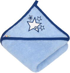 Akuku Baba kapucnis törölköző, 100×100cm, Kék