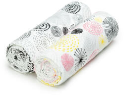 T-tomi prémium minőségű puha textil fürdőlepedő, 2db, Körök