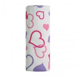 T-tomi prémium minőségű bambusz fürdőlepedő 90x100cm, szívek