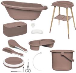 bébé-jou Sense Plus 8 részes digitális fürdétö szett, Mocha Mousse ()