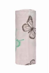 T-tomi prémium minőségű bambusz fürdőlepedő 120x120cm, lepkék
