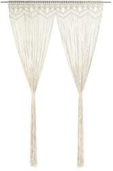 vidaXL makramé pamutfüggöny 140 x 240 cm (323976)