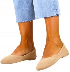 Evento Balerina cipő, bőr talpbetét, bézs, Size 37 (1031 BEŻOWE)