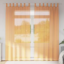 vidaXL 2 db narancssárga fátyolfüggönyök hurokkal 140x245 cm (4102284)
