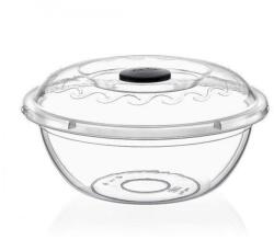 Poly Time műanyag kelesztőtál fedővel, 7, 5L, átlátszó (E-101)