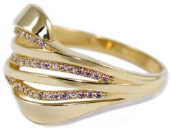 Ékszershop Hullámos kősoros arany gyűrű (1307873)