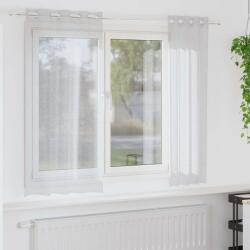 vidaXL Voile Függöny 2 pcs Világosszürke 175 x 140 cm Poliészter (4107998)