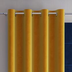 Markizeta Kész függöny, velúr, karikákkal Velvi 140x240 cm, sáfrány (VELVI0/ZGP/019/140240/1)