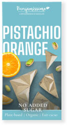 Bio Benjamin bio vegán csokoládé pisztáciás tahinivel és narancsolajjal, hozzáadott cukor nélkül édesítőszerrel 60 g