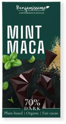 Bio Benjamin bio vegán fekete csokoládé mentás maca porral 60 g