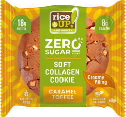 Rice Up zero kollagén, protein keksz karamell ízű 60 g - vitalora