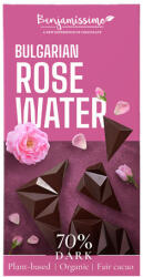 Bio Benjamin bio vegán fekete csokoládé bolgár rózsavízzel 60 g