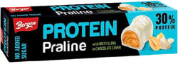 Bergen proteines, fehércsokoládés praliné földimogyoróval töltve hozzáadott cukor nélkül, édesítőszerrel 50 g