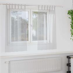 vidaXL Voile Függöny 2 pcs Világosszürke 140 x 140 cm Poliészter (4108047)