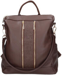 CHIARA L 312 barna virág rostbőr táska