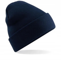 Beechfield Meleg Téli Sapka, sötétkék, kétrétegű, unisex (B45)