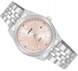 Lorus RJ277BX9 női óra, dátumkijelző, acél tok, rózsaszín számlap (Zegarek Lorus damski wodoszczelny)