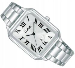 Lorus RH739BX9 női karóra, acél, ezüst, kvarc, téglalap, 30M (Zegarek damski klasyczny japoński)